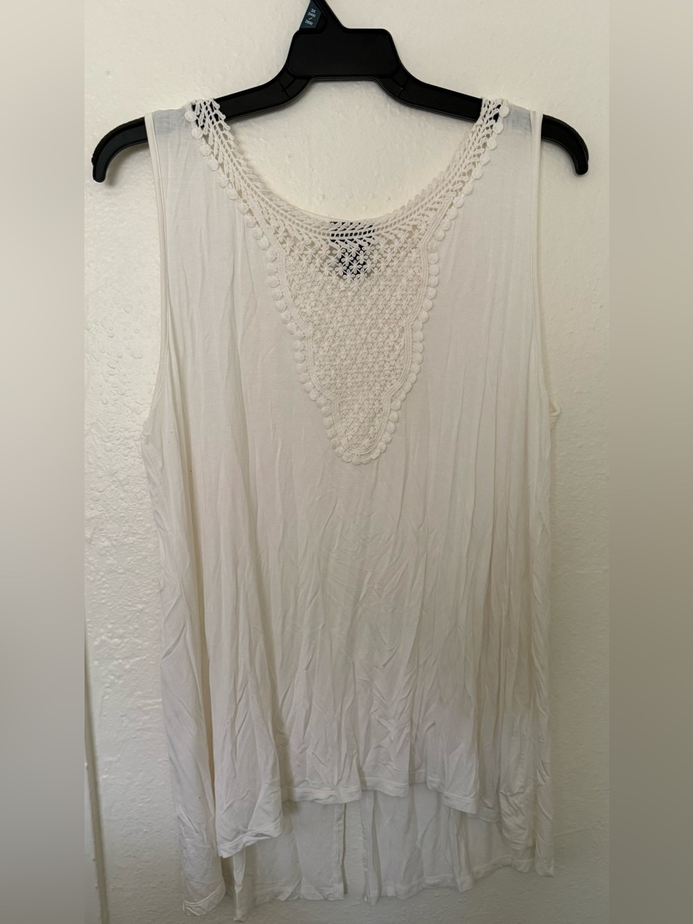 Shannon Ford New York White Lace Sleeveless Blouse Size 1X Women’s